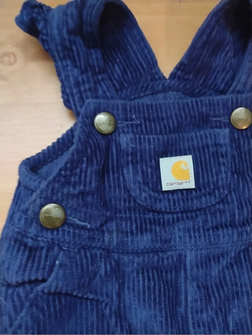 Carhartt Baby Corduroy Overalls in Navy Blue